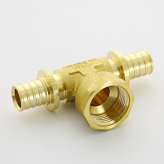 Тройник аксиальный-В UNI-FITT 20 х 3/4" х 20 Артикул 747G7370