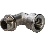 Угольник 3/8" с упором НВ никелированный STOUT (270024N030300B)