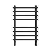 Полотенцесушитель электрич. 80 х 50 STOUT TECHNO quadro, Черный матовый (SHQ-T2QQ-008050)