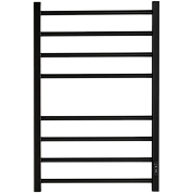 Полотенцесушитель электрич. 80 х 50 STOUT PIANO quadro, Черный матовый (SHQ-P2QR-008050)