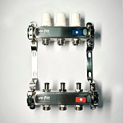 Колл. группа UNI-FITT 1" х 3 вых 3/4" с баланс. и термост. вентил. без конц, OPTIMAL (451B4303.RU)