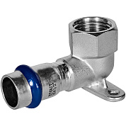 Угол 90° настенный под пресс 15 x 1/2" (ВР) с креплением, из нерж. стали STOUT (SSS-2011-001512)