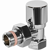 Клапан запорно-балансировочный 1/2", KVs 3,24 угловой, хром, STOUT Design  (SVLD-0002-000015C)