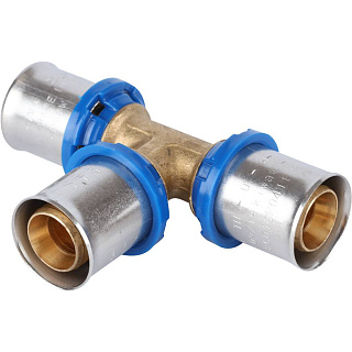 Тройник равнопроходный APE (Италия) 20 х20 х 20 для металлопласта прессовой Артикул ARL2200222