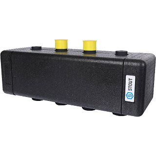 Коллектор распределительный 1", 2 отопительных контура. В теплоизоляции DN 20, STOUT Артикул SDG-0016-002502