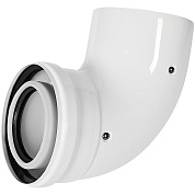 Отвод промежуточный 90° D = 80 х 125 мм. коаксиальный конденсационный ROMMER (RCA-8012-000090)