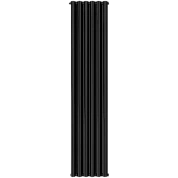 Радиатор алюминий 6 секций STOUT Anteprima 1800 универсальное подключение (цвет 2748 cod.07 черный)