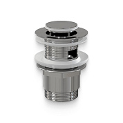 Выпуск 1" 1/4 Click-clack с переливом, H=42 мм, малая пробка, хром Alcaplast (А39)