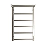 Полотенцесушитель электрич. 80 х 50 STOUT JAZZ quadro, Полированный, с полкой (SHQ-J1QQ-F08050)