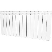 Радиатор алюминий 14 секций STOUT Bravo 500 нижнее правое подключение (белый RAL 9010)