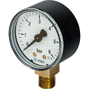 Манометр радиальный D 80 мм 1/2" 6 бар STOUT