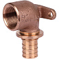 Водорозетка надвижная 25-Rp 3/4" REHAU RX корот. (бронза)