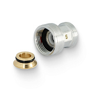 Клапан обратный компактный НВ 3/4"EKx3/4"EK под ключ хромированный UNI-FITT