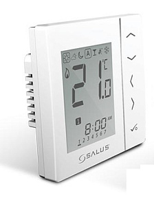 Термостат комнатный встраиваемый, программ. с дисплеем, белый SALUS CONTROLS Артикул VS30W