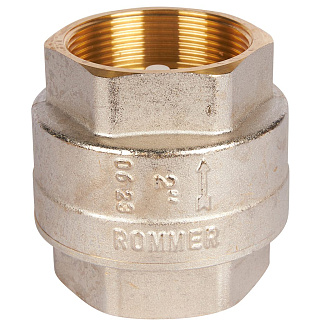 ROMMER 2" Клапан обратный пружинный муфтовый с пластиковым седлом Артикул RVC-0002-000050