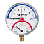 Радиальный термоманометр WATTS d=80 мм, до 120'С, до 10 бар F+R828