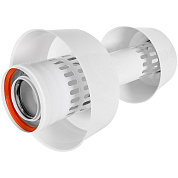 Оголовок с ветрозащитой D = 80 х 125 вертикальный конденсационный, черный ROMMER (RCA-8012-000001)