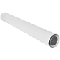 Удлинитель дымохода D=80/125 мм, L=1000 мм коаксиальный, ROMMER (RCA-8125-001000)
