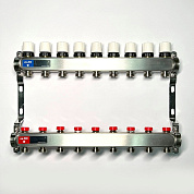 Колл. группа UNI-FITT 1" х 9 вых 3/4" с баланс. и термост. вентил. без конц, нерж. cталь (451W4309)