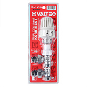Комплект терморегулирующего оборудования ВН 1/2" x 3/4"ЕК для радиатора угловой VALTEC