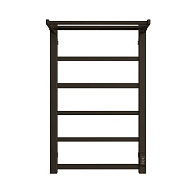 Полотенцесушитель электрич. 80 х 50 STOUT JAZZ quadro, Черный матовый, с полкой (SHQ-J2QQ-F08050)