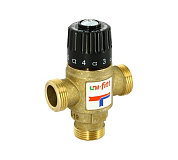 Клапан термостатический Н трехходовой UNI-FITT 3/4" боковое смешение, 20-43°С
