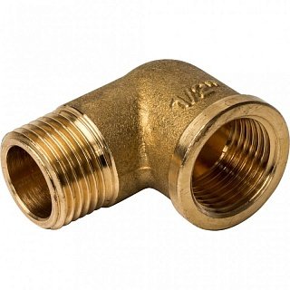 Угол латунный STOUT 1/2" внутренняя/наружная резьба Артикул SFT-0011-000012