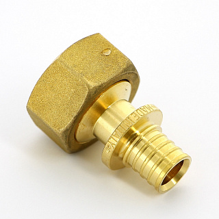 Муфта аксиальная-В UNI-FITT 16 x 3/4" с накидной гайкой, плоской прокладкой Артикул 754G6301