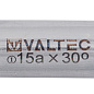 Отвод безраструбный 15 30°  нержавеющая сталь VALTEC пресс