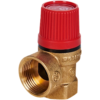 Клапан предохранительный  1/2 x3/4х1/4 ROMMER  для отопления с вых. под манометр 3 бар 