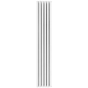 Радиатор алюминий 6 секций STOUT Anteprima 1800 универсальное подключение (белый RAL 9010)