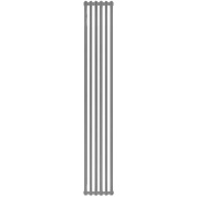 Радиатор алюминий 6 секций STOUT Tonale 2000 универсальное подключение (цвет 2676 cod.08 серый)