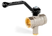 Кран шаровый LD Pride ВВ 1/2" Pride c отверстием для термометра, ручка