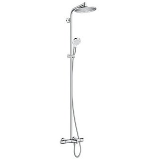 Душевая система HansGrohe HG Crometta S 240 1jet Showerpipe, хром (с темостатом) Артикул 27320000