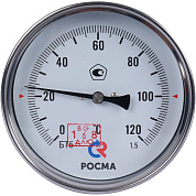Термометр БТ- 51.211 100/100 (1/2", 0-120'С, 1,5) РОСМА