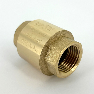 Клапан обратный ВВ 1/2" OPTIMAL пружинный с металлическим затвором, никелированный UNI-FITT Артикул 222N2001