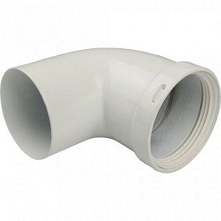 Угол 90° D=80 мм однораструбный, для коаксиального дымохода STOUT SCA-0080-000090