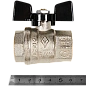 Кран шаровый BUGATTI OREGON 3/4" ВВ бабочка