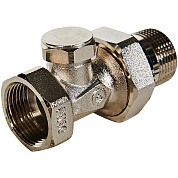 Запорно-балансировочный клапан для радиатора 3/4" ROMMER прямой (RVL-0001-100020)