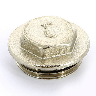 Заглушка Н 1" UNI-FITT с прокладкой O-RING, никелированная Артикул 609N4001