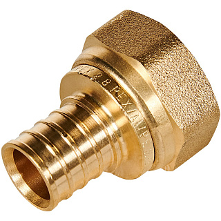 Переходник ROMMER с накидной гайкой (евроконус) 20 x 3/4" для труб из сшитого полиэтилена аксиальный  Артикул RFA-0034-002034