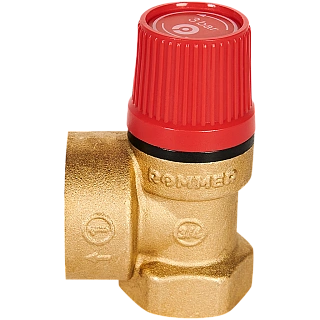 Предохранительный клапан 3/4х1 ROMMER для отопления 3 бар