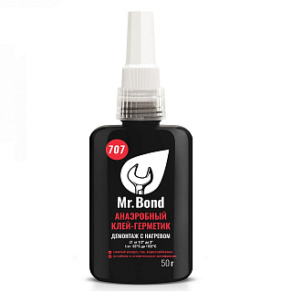 Клей-герметик анаэробный, демонтаж с нагревом, 50 гр, Mr.Bond MB4070700050 - 