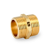 Ниппель резьбовой 3/8" (НР) латунь UNI-FITT OPTIMAL (600G1101)