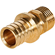 Переходник 20 х 2,0 x 1/2" (НР) аксиальный для труб PEX ROMMER (RFA-0001-200212)