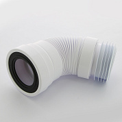 Труба McALPINE фановая L=230-440 мм гофр. с манжетой, вход 97-107 мм, выход внутрь 110 мм трубы