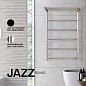 Полотенцесушитель электрич. 80 х 50 STOUT JAZZ round, Полированный, с полкой (SHQ-J1RR-F08050)