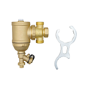 Сепаратор шлама поворотный латунный с магнитом ROMMER 1"