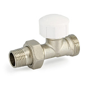 Вентиль термостатический НР 1/2" х 3/4" ЕК с разъёмным соединением, никель UNI-FITT (162V2300)