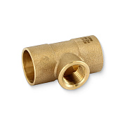 Тройник переходной EFFEBI 28 х 1/2" х 28 (ВР) под пайку с резьбой, бронза (HB4130A280428)